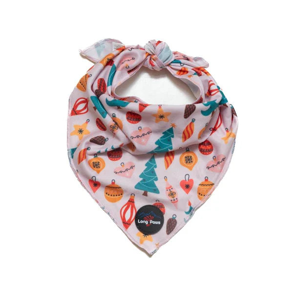 Long Paws Bandana FTD Festive Baubells