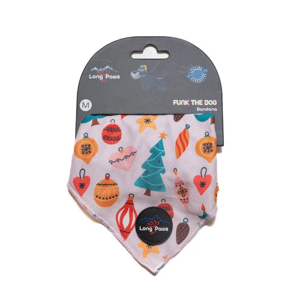 Long Paws Bandana FTD Festive Baubells
