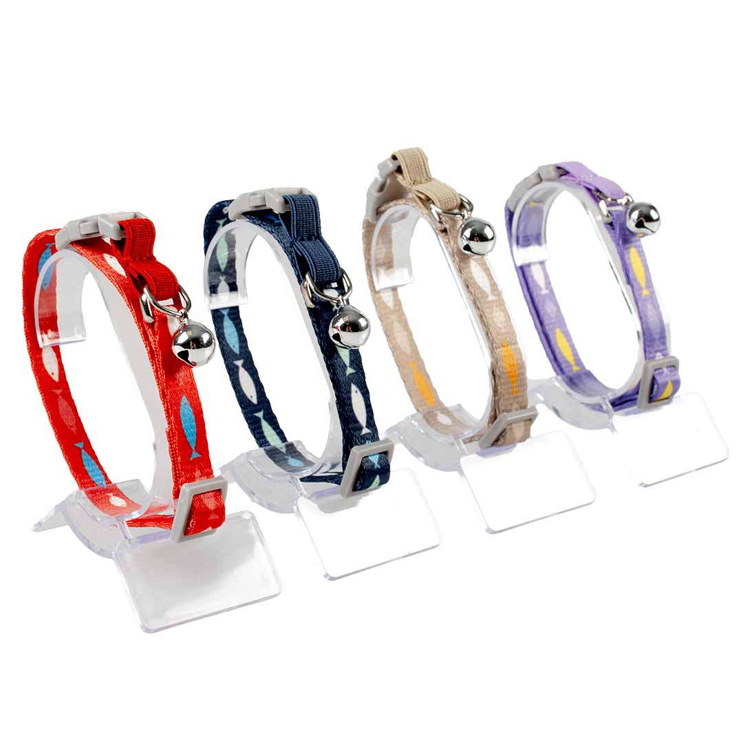 Zgarda pisici Fish family 20-30cm