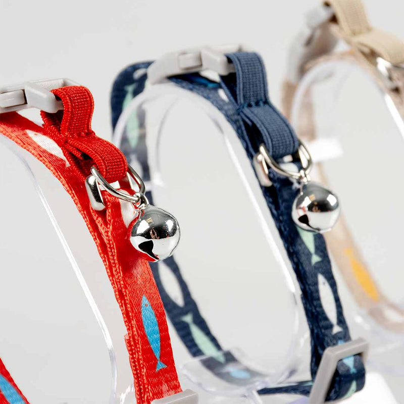 Zgarda pisici Fish family 20-30cm