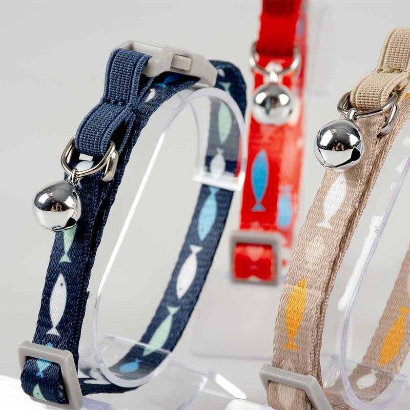 Zgarda pisici Fish family 20-30cm