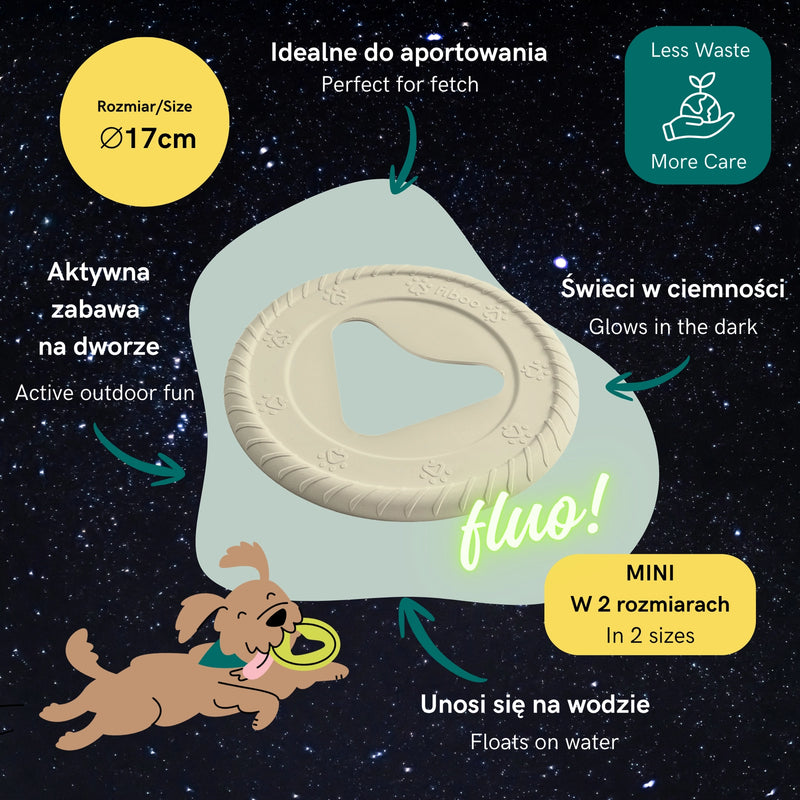 Fiboo Jucarie Frisbee Fluorescenta 17cm
