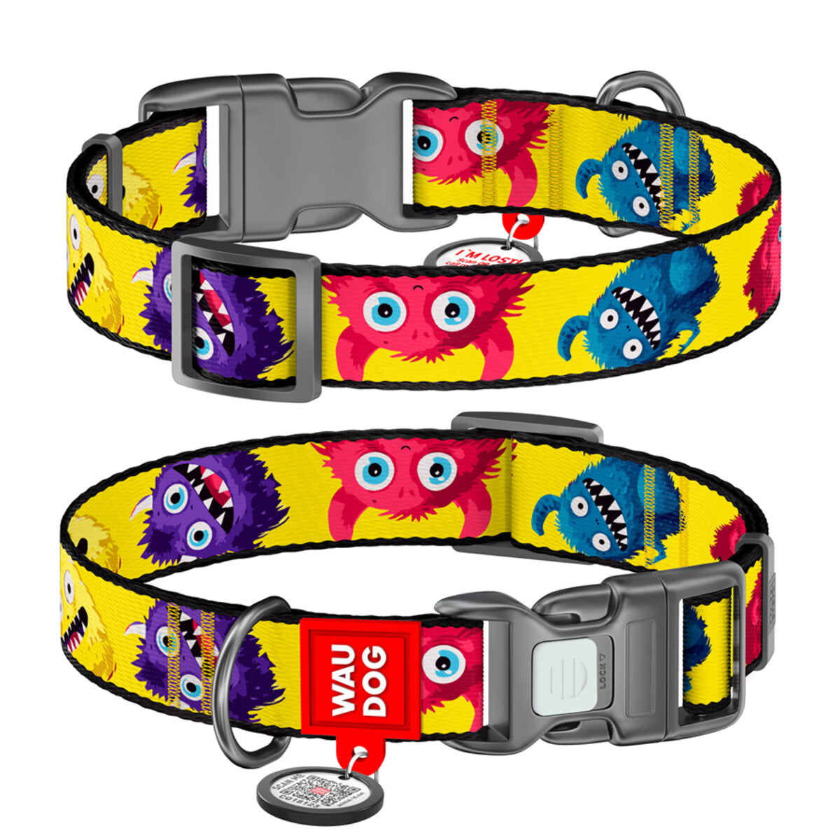 Waudog Zgarda nylon Furry Monsters