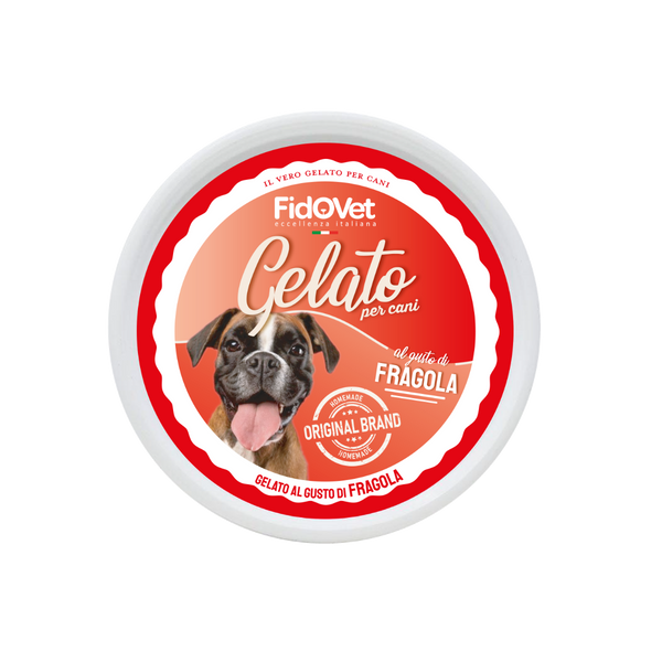 Fidovet Inghetata pentru Caini cu aroma de capsuni