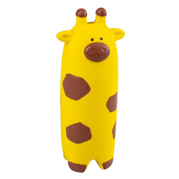 Jucarie latex Girafa galbena 7x6x16cm