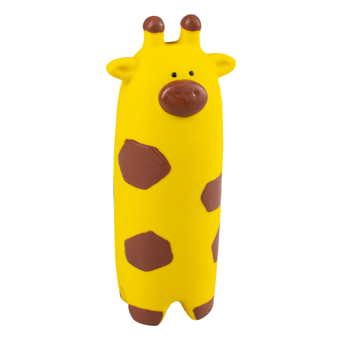 Jucarie latex Girafa galbena 7x6x16cm