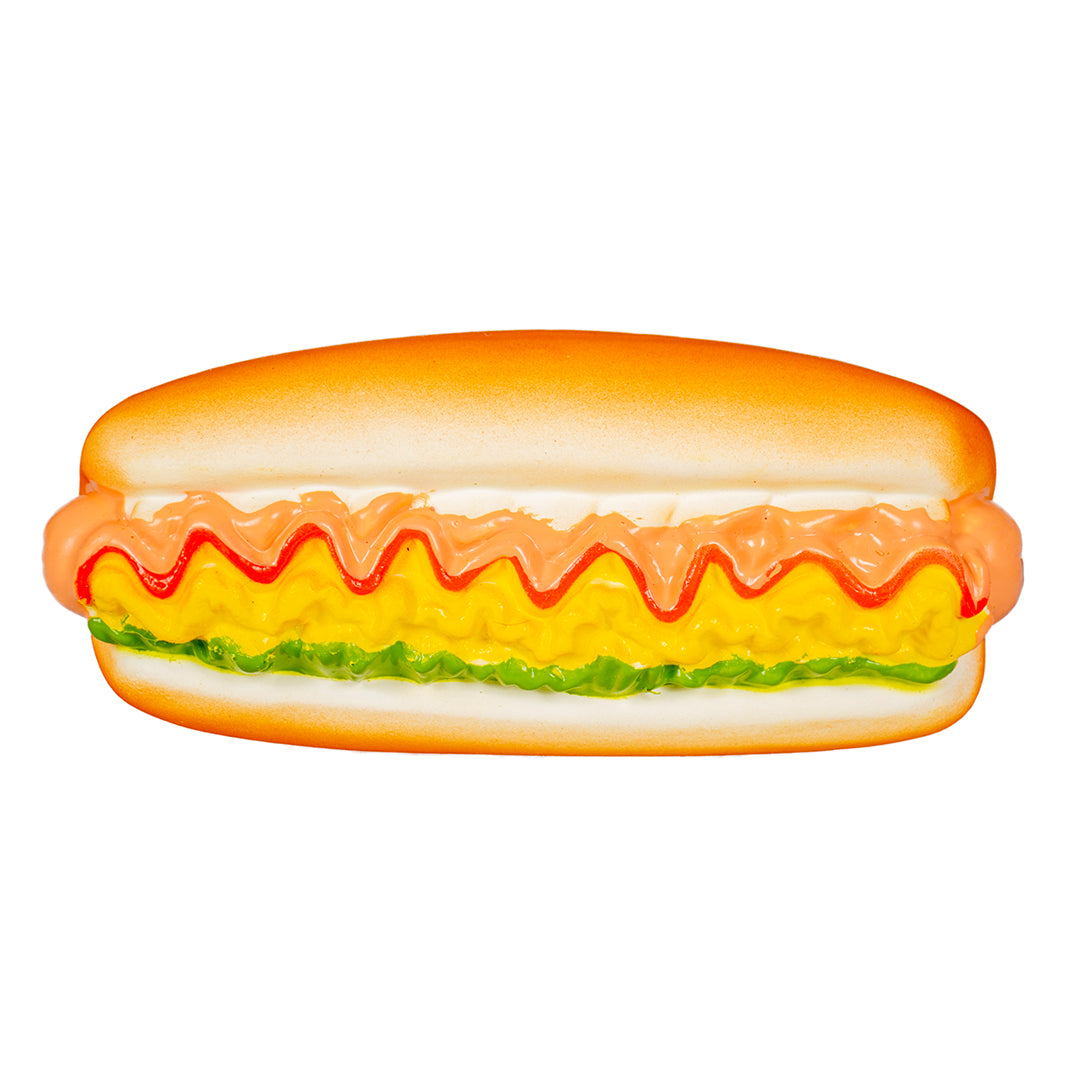 Jucarie latex Hot Dog 16x7x6cm