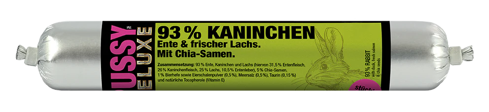 Recompensa Pussy Deluxe Iepure cu rata si somon 100g