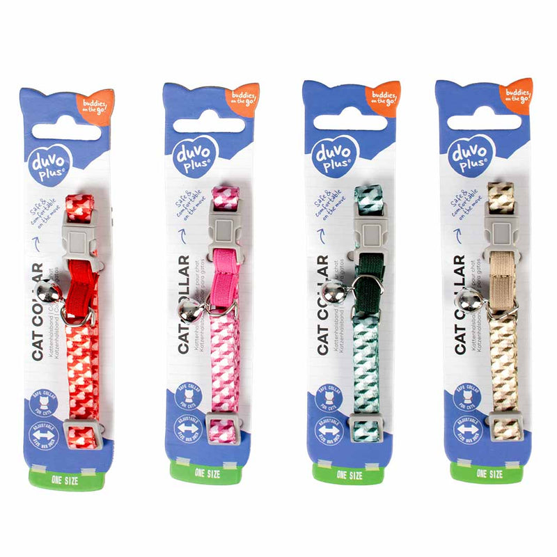 Zgarda pisici retro inimioare 20-30cm