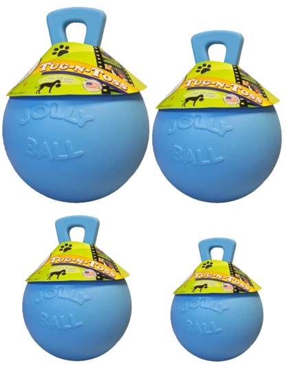 Jucarie Jolly Tug-n-Toss 15 cm Baby Blue