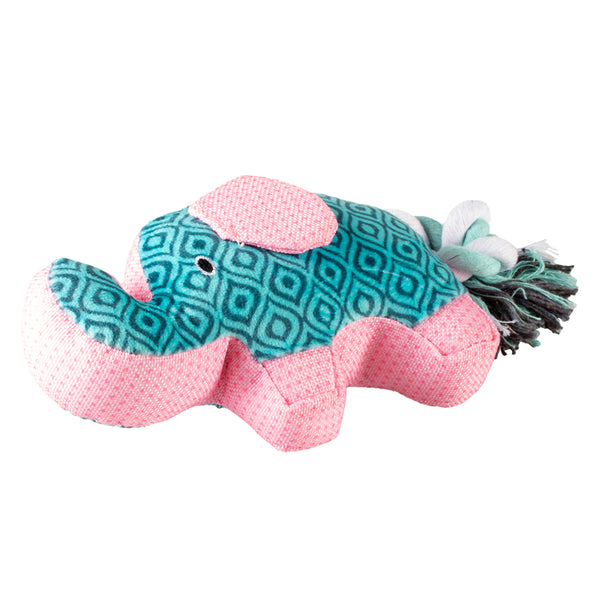 Jucarie Elefant Retro albastru/roz 24x11x5cm