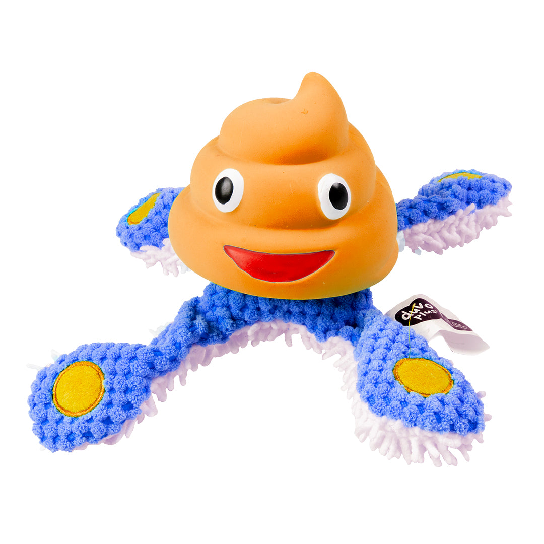 .Jucarie plus & latex caracatita portocaliu/albastru