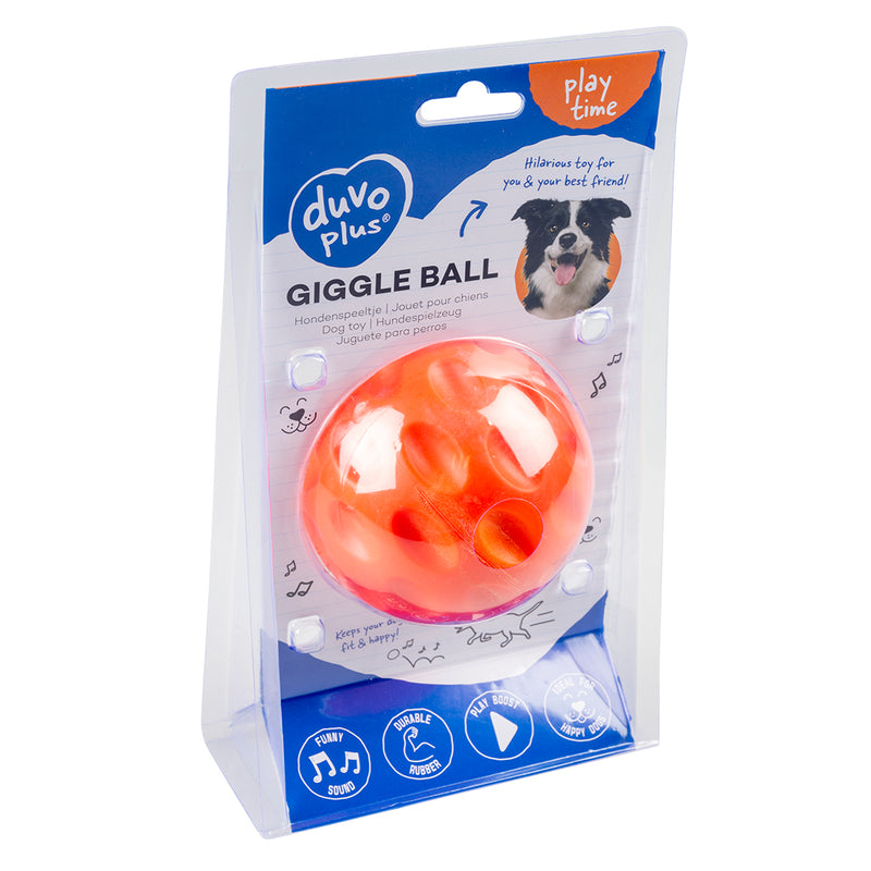 Minge cauciuc Giggle 9cm - portocaliu