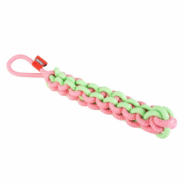 Jucarie pentru Câini TWISTING TUGGER 45x4,5x4,5cm Verde/Roz