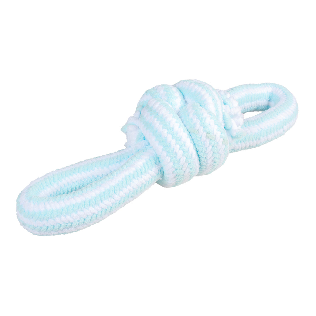 Jucarie sfoara pentru catei roz/albastru 28x8x8 cm