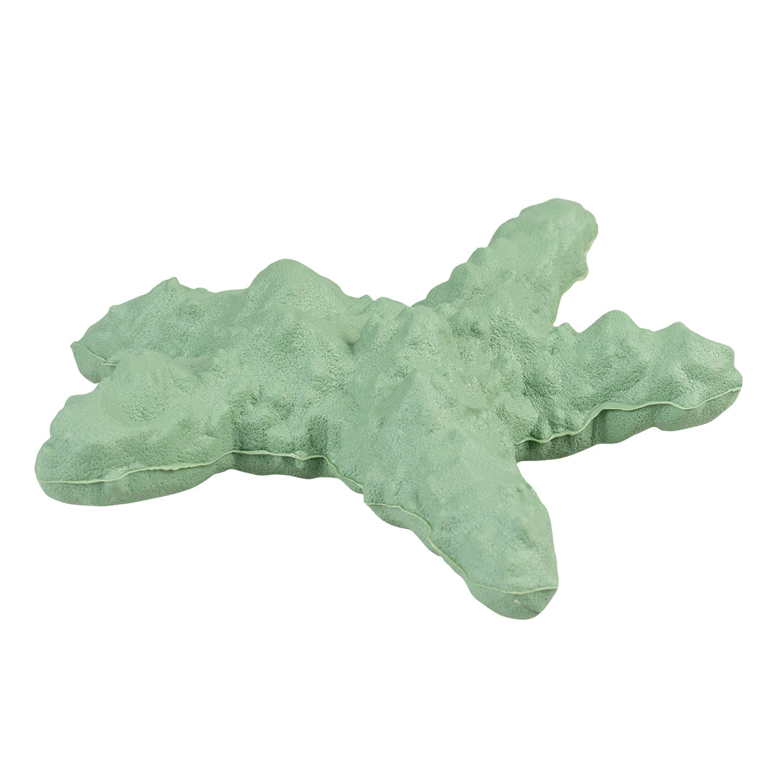 Jucarie Caini Stea de Mare cauciuc eco 15.2x15x4.8cm verde