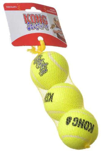 Jucarie KONG Air Squeaker Tennis Ball S 5 cm 3 pcs