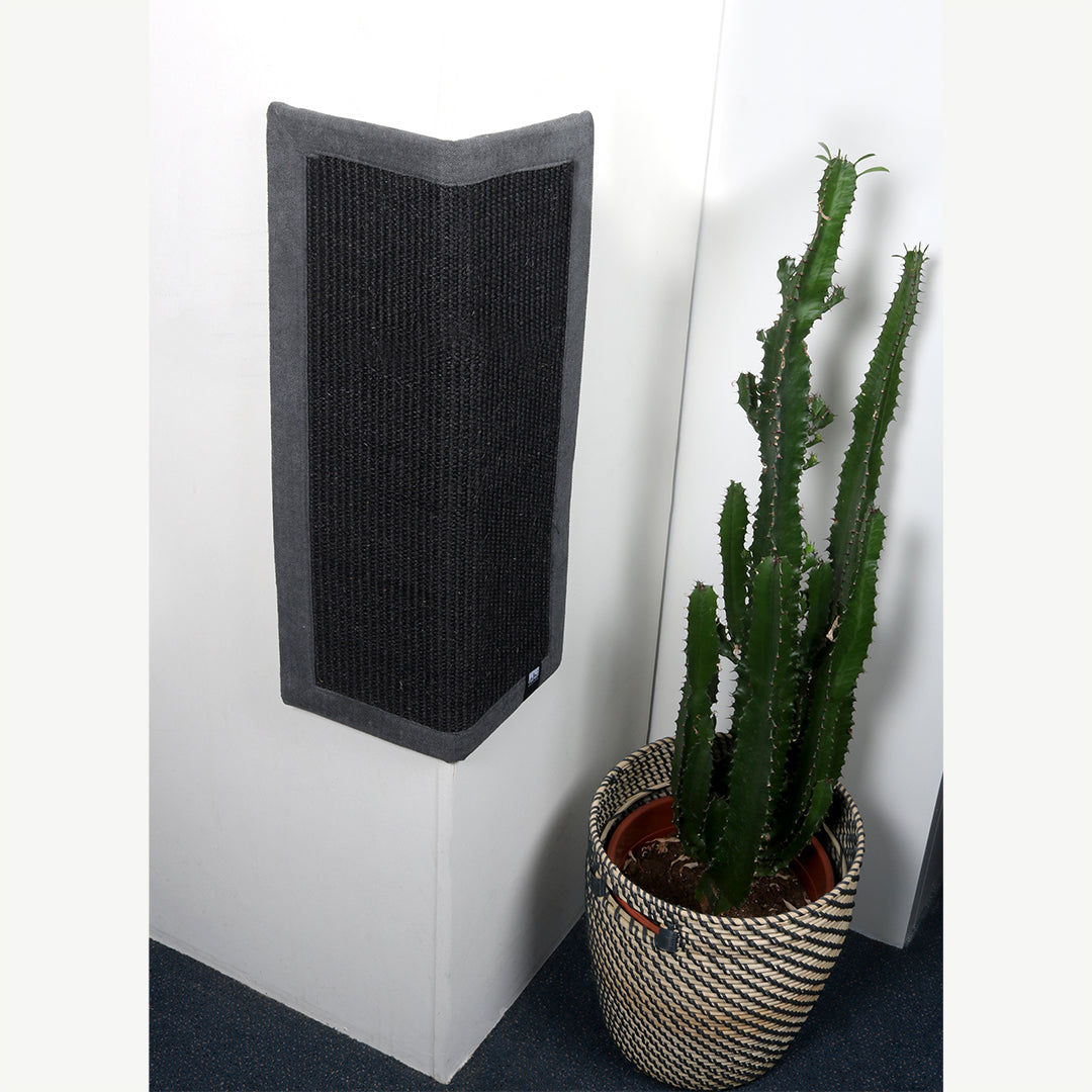 Covoras Krappa de zgariat ghearele patrat 38x38x1,5cm negru