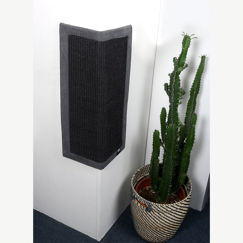 Covoras Krappa de zgariat ghearele patrat 38x38x1,5cm negru