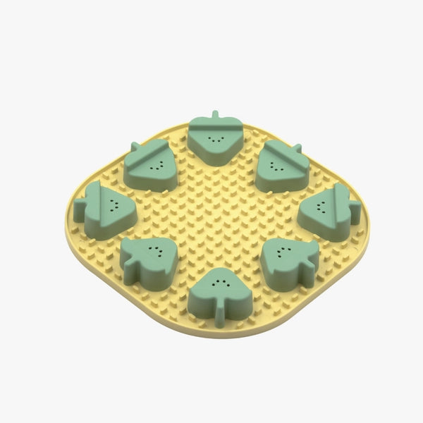 Fibnoose Lick Mat interactiv Galben