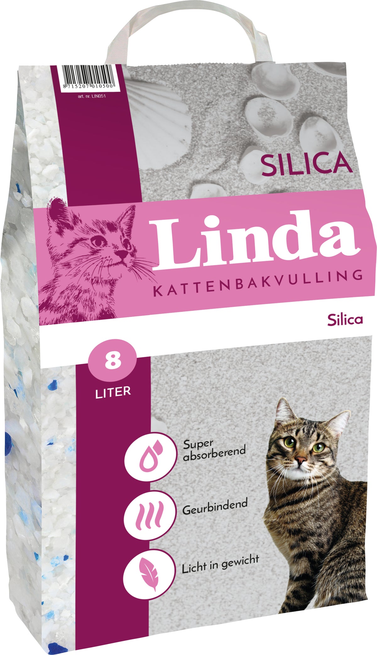 Asternut Pisici Linda Silicat 8lt