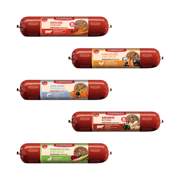 Hrană completă mix asortat 16 carnati 400g