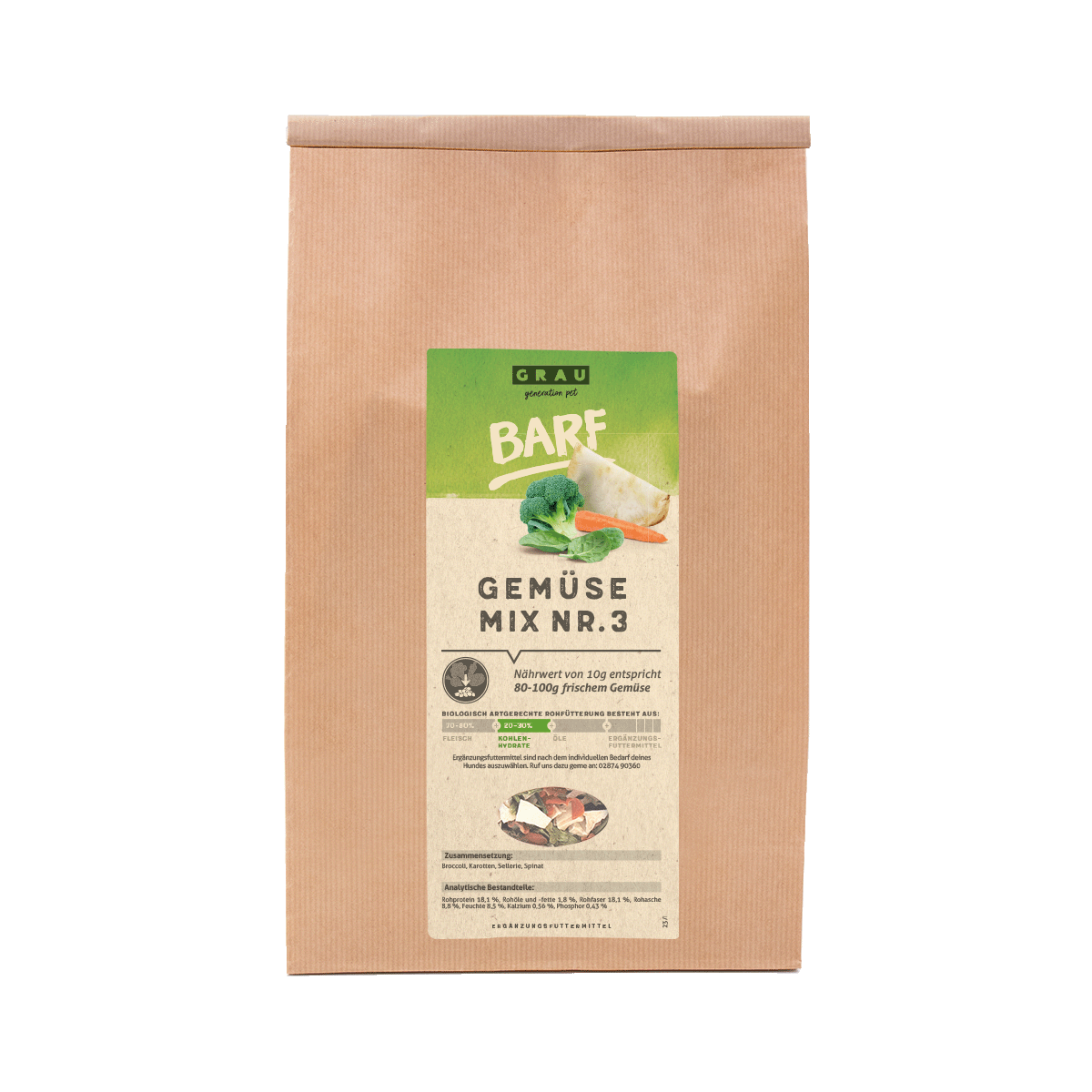 Grau Fulgi de legume Mix3 1.2kg