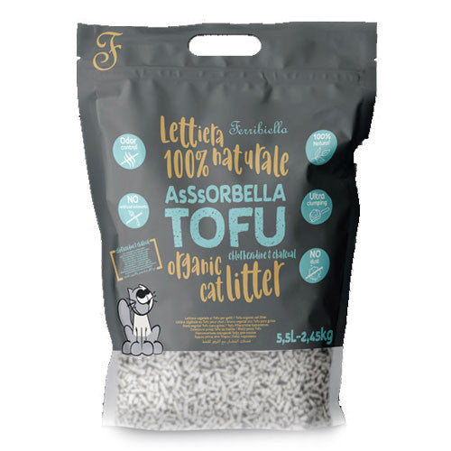 Ferribiella Nisip Pisici Tofu Carbon si Clohexidina 5.5 l