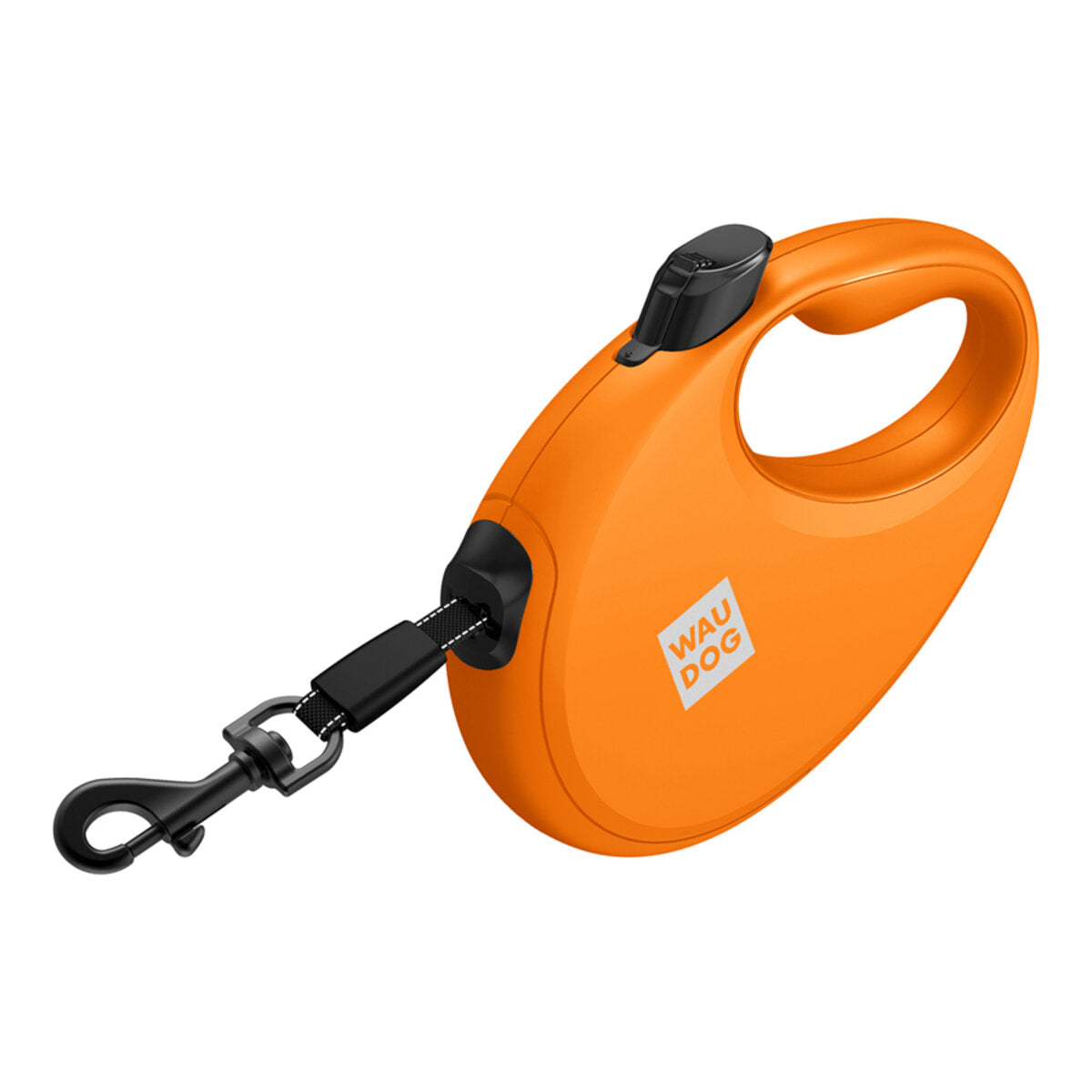 Waudog Lesa retractabila cu banda reflectorizanta portocalie