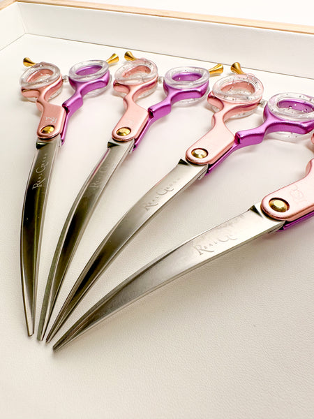 Real Groom Foarfeca Curba Paris Roz 6.5"