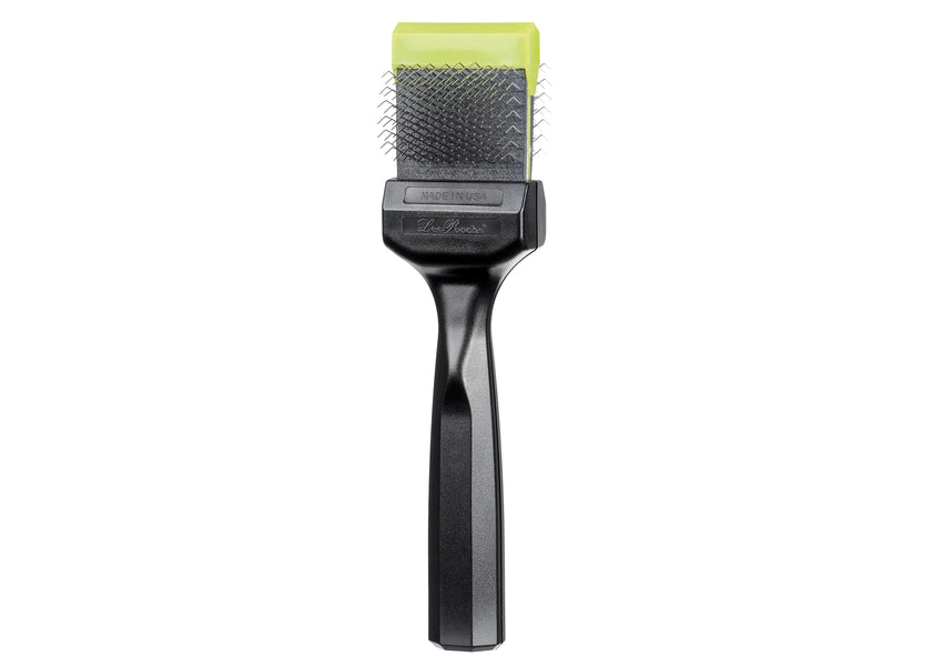 Les Poochs Perie Slicker Verde- blana fina si moale