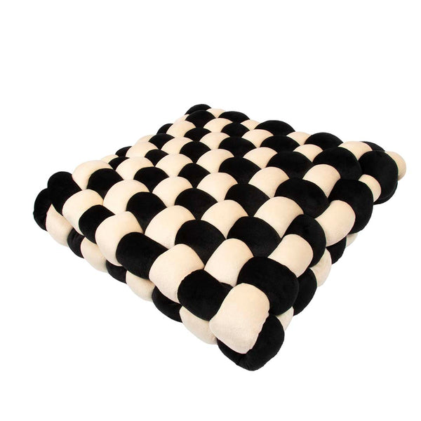 Perna Velvet Vibe 40x40x9.5cm Negru/Bej