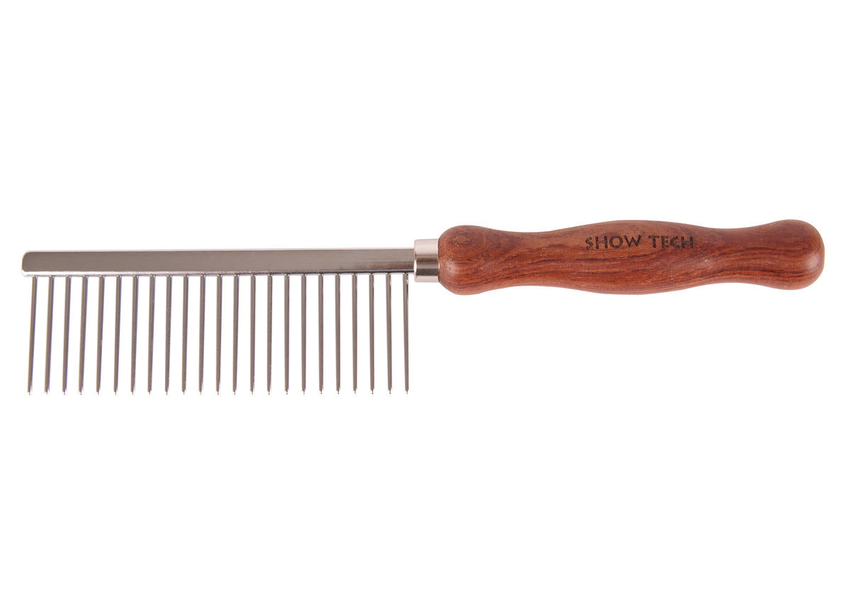 Show Tech Pieptan  cu maner de lemn 23.5cm