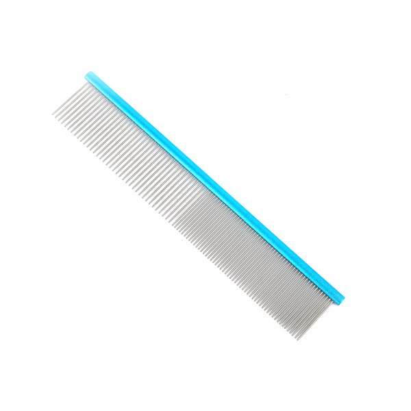 Groom Professional Spectrum Pieptene Aluminiu 50/50 Light Blue 19cm Dinti Scurti