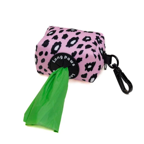 Long Paws Pouch Pungi Igienice Leopard Roz