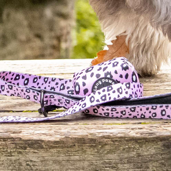 Long Paws Pouch Pungi Igienice Leopard Roz