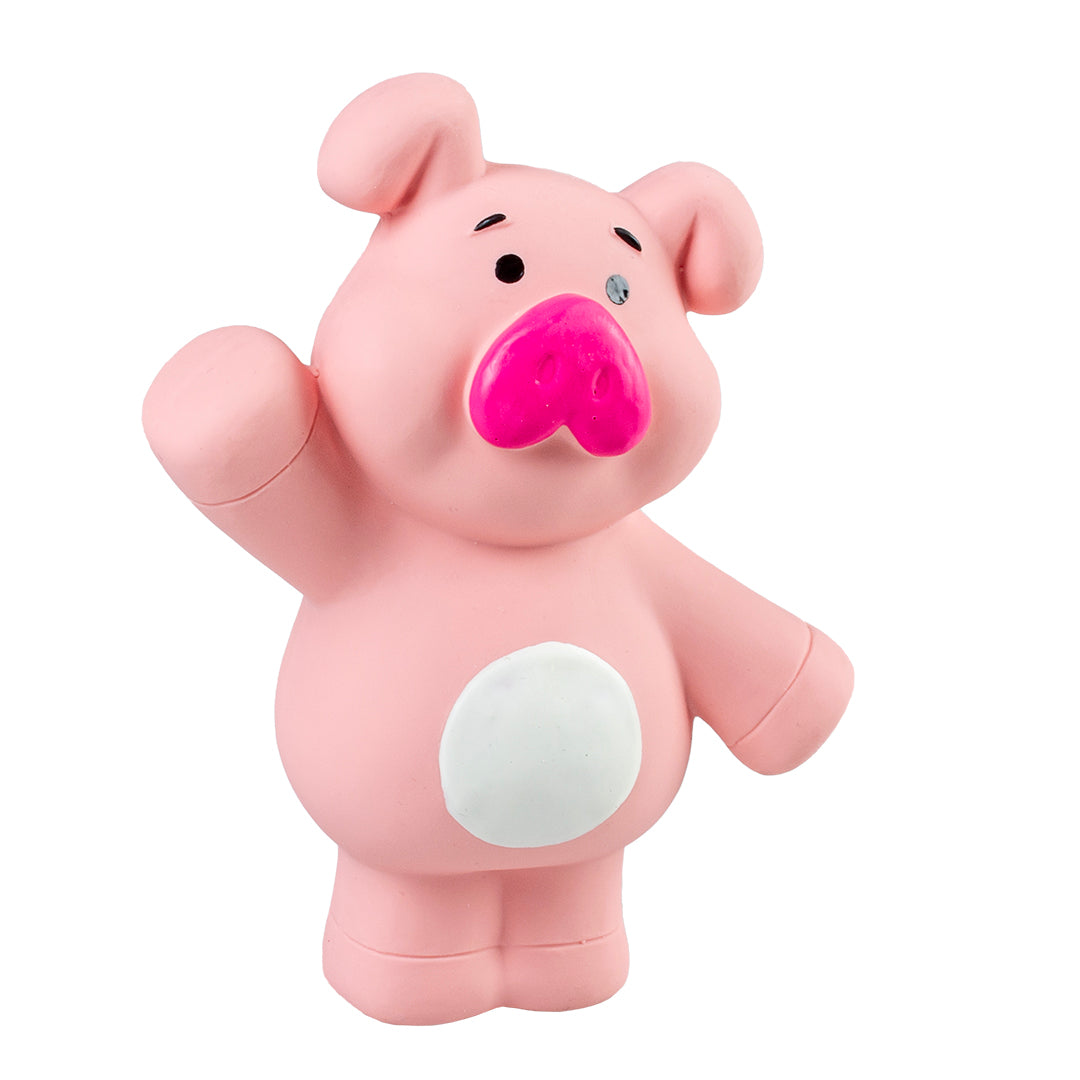 Jucarie latex porc roz 10x5,5x12cm