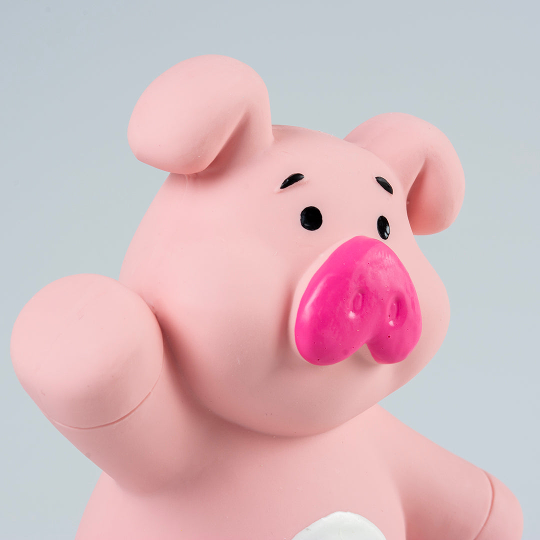 Jucarie latex porc roz 10x5,5x12cm