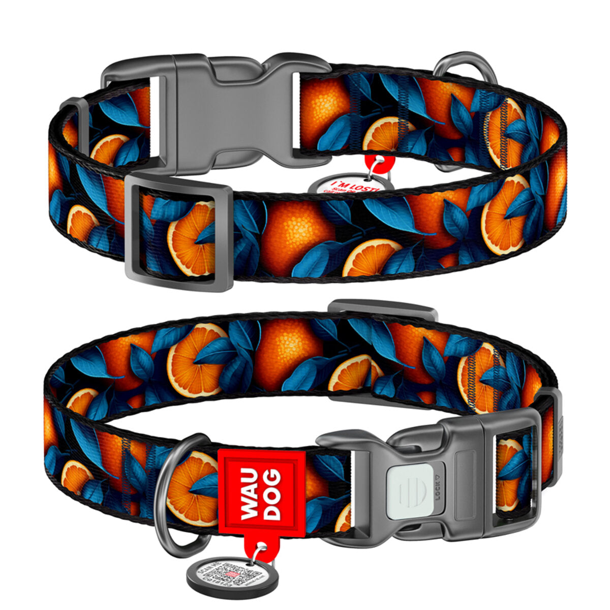 Waudog Zgarda nylon Oranges