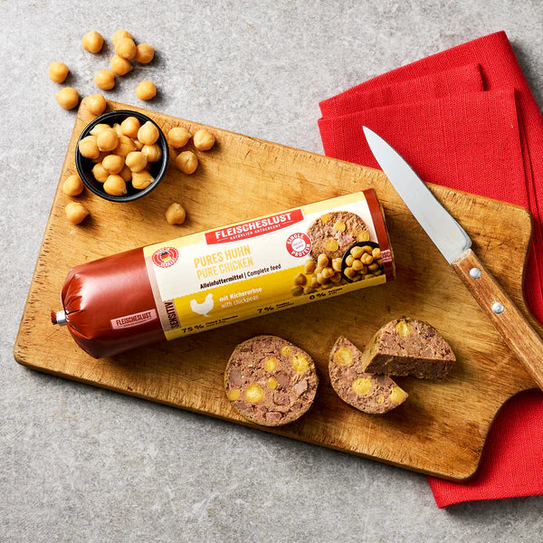 Hrană completă Carne de pui pura cu naut