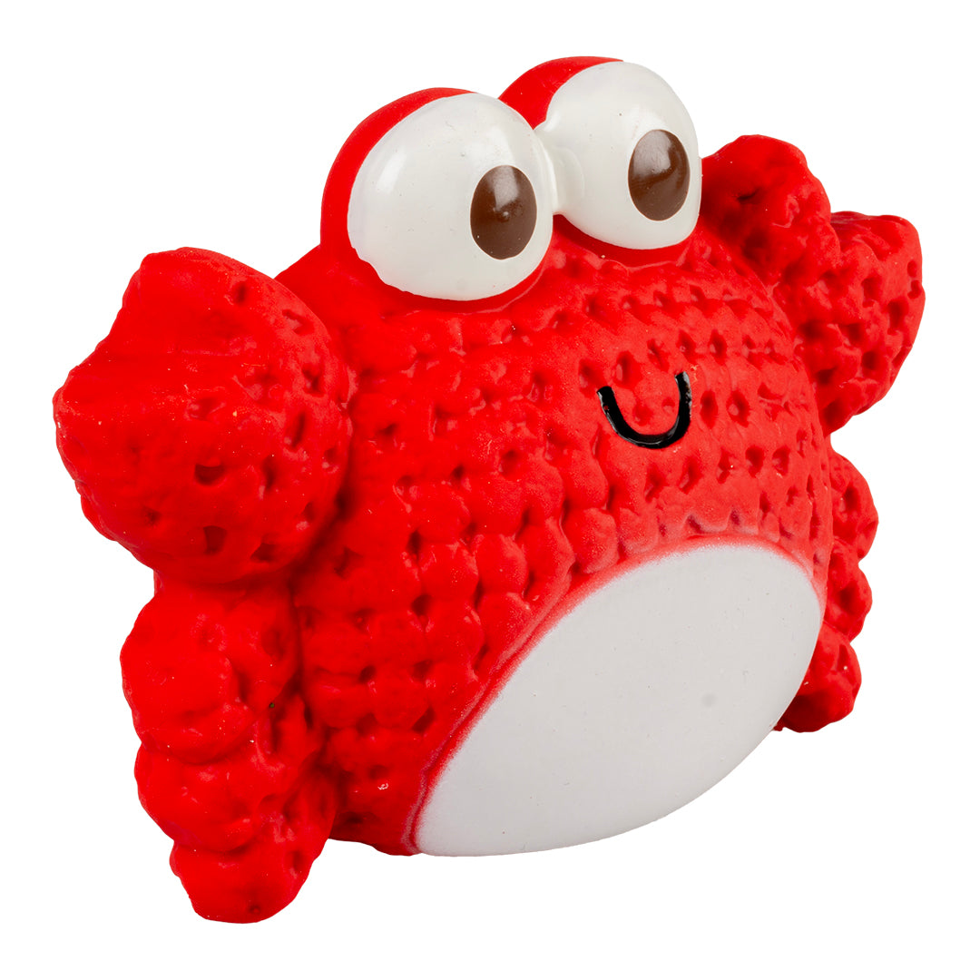 Jucarie latex crab rosu 12x5x8.5cm