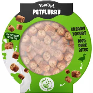 YowUp! Petflurry Recompensa Iaurt cu bucati de rata 130g
