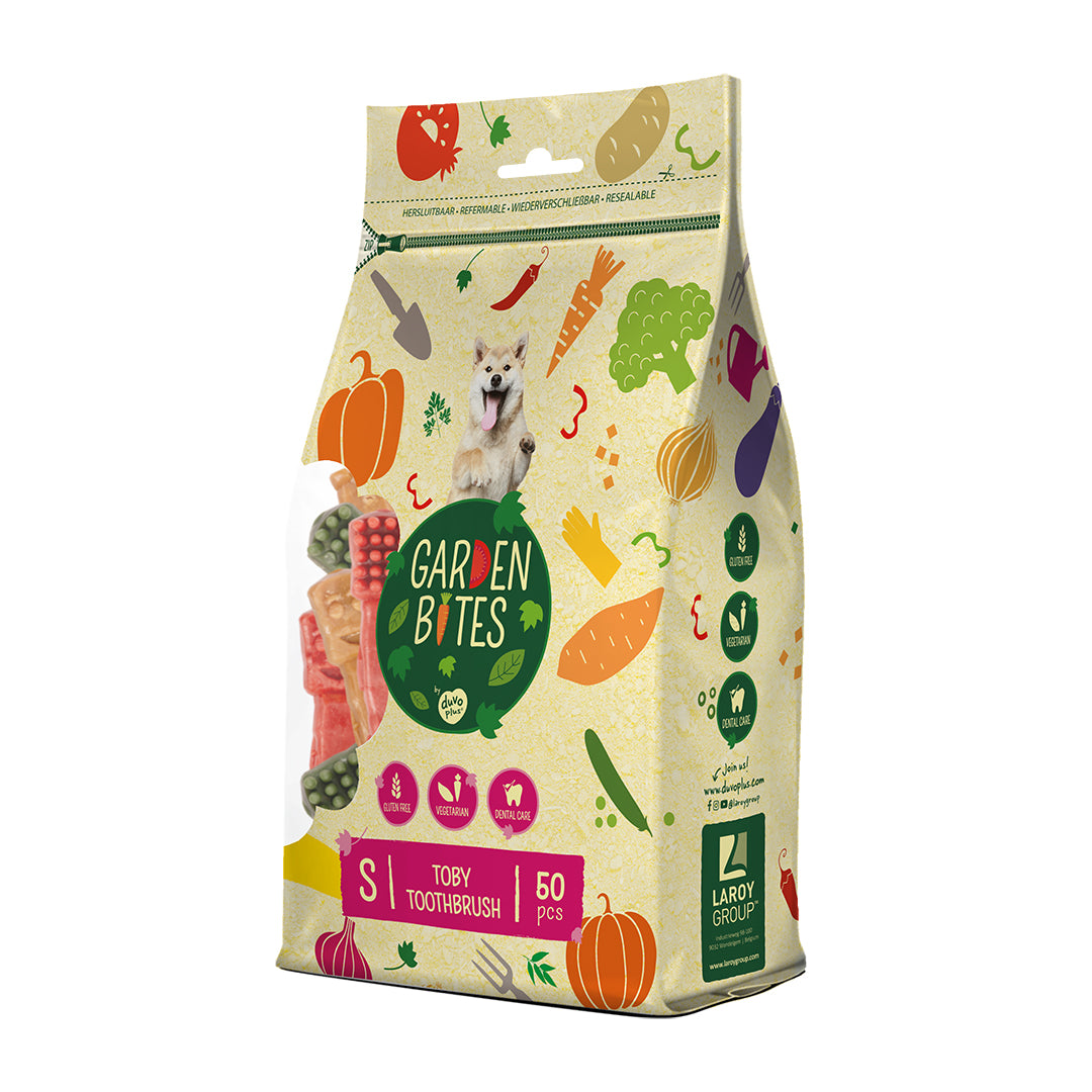 Recompense pentru dentitie Garden Bites Periuta de dinti S 5cm - 50 buc
