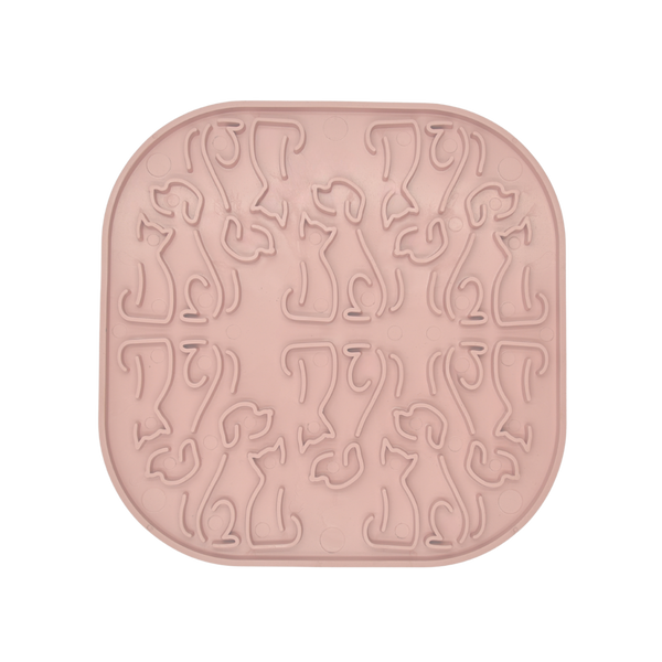 Fiboo Covoras pentru lins icu caini - Roz