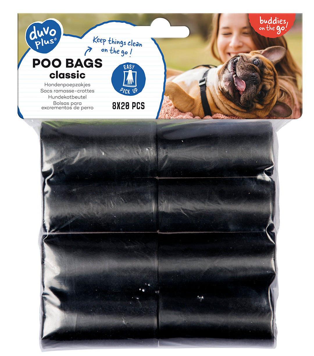 Pungi igienice Classic negre 8x20pcs