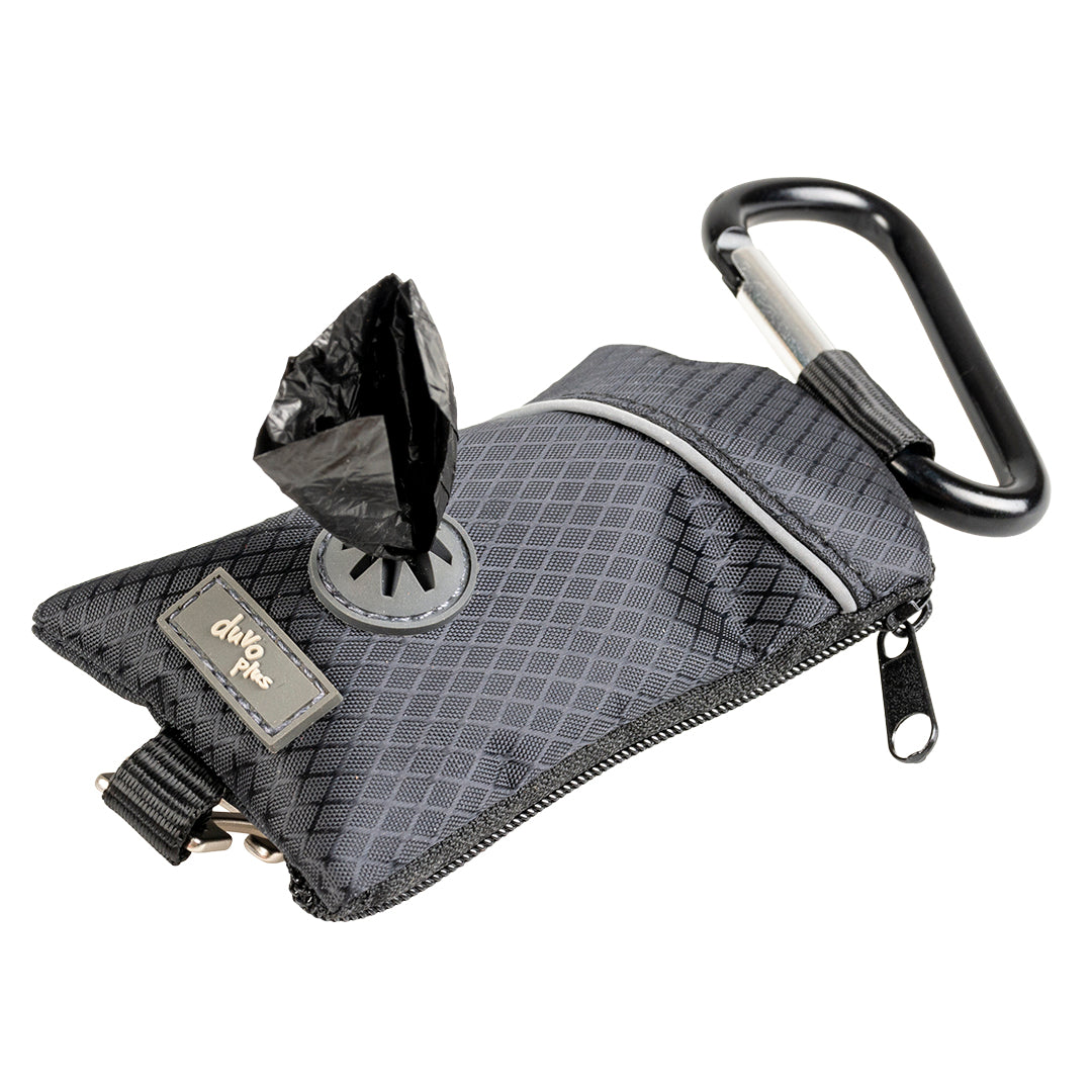 Saculet pentru pungile igienice - 6x20x1.5cm Antracit