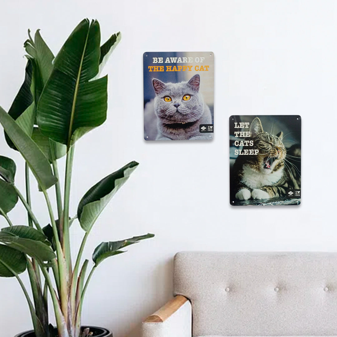 Semn I love happy cats sign 'let the cats sleep'