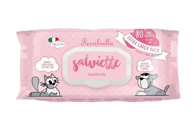 Servetele umede pentru caini si pisici Sensitive  80buc