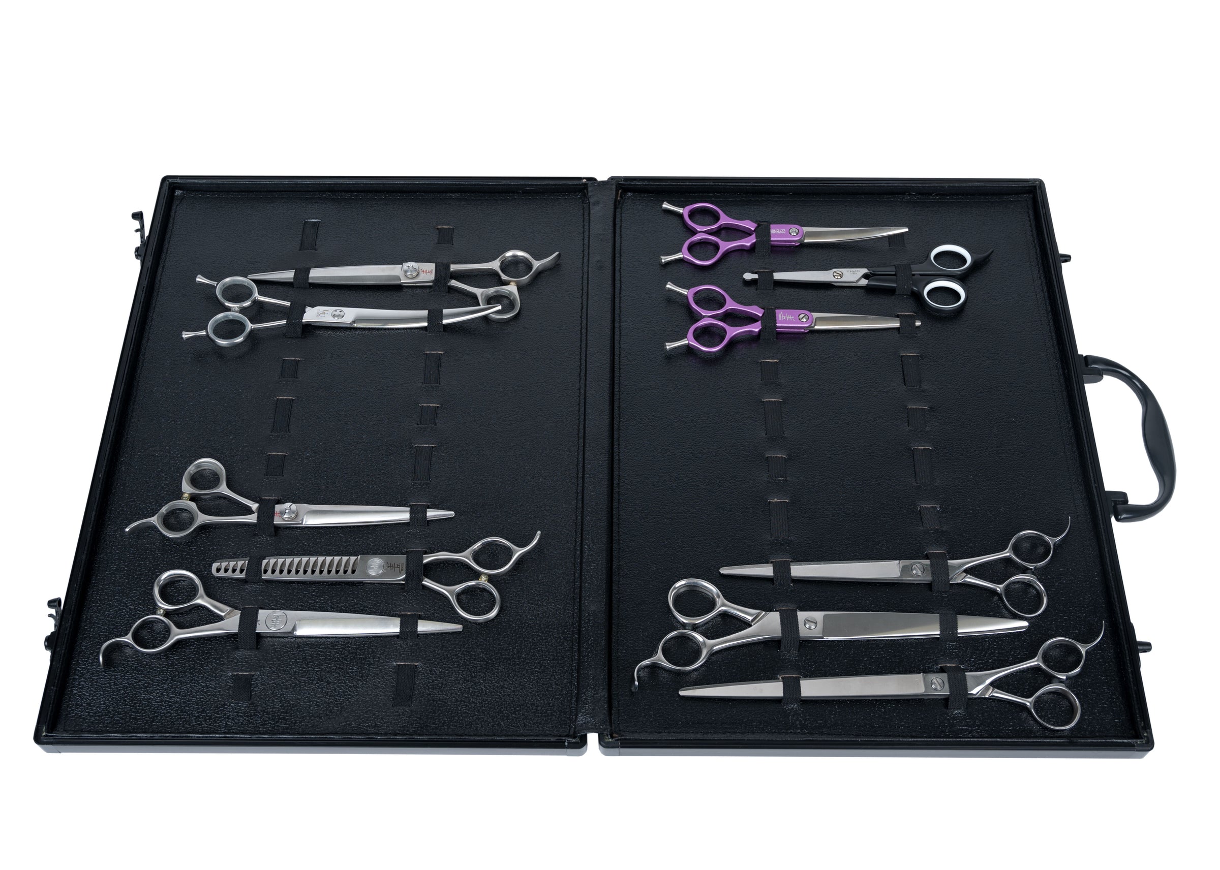 Servieta pentru foarfece Groom-X Diamond Alba mini