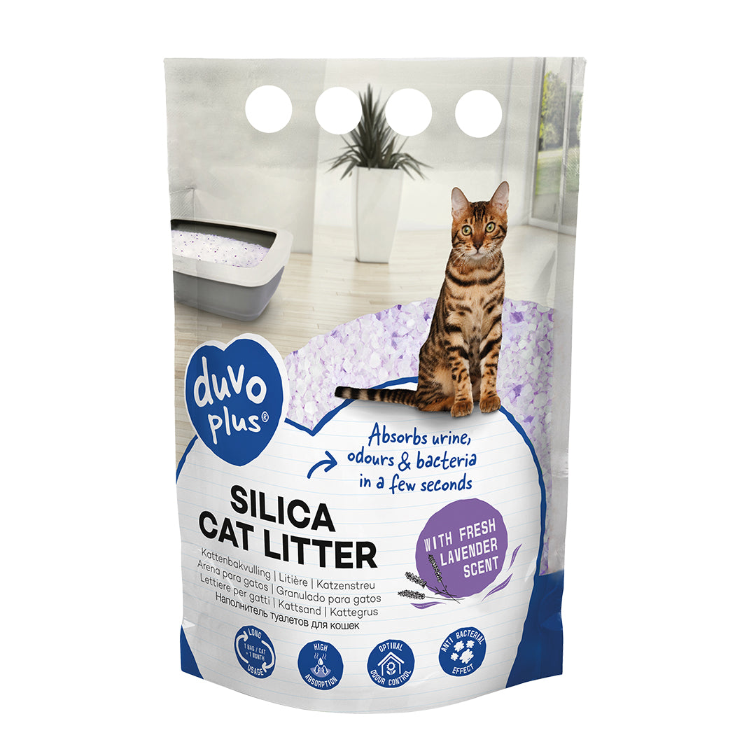 Asternut Pisici-Silicat 16L-6.3kg Lavanda